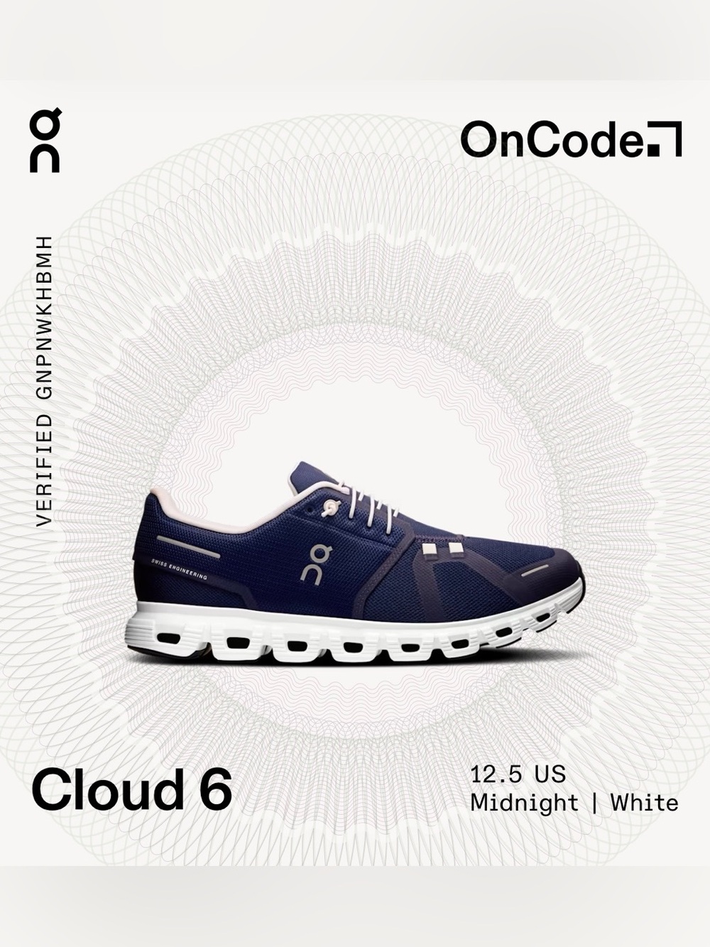 On Running Cloud 6 Men's Sneaker (Size 12.5)
